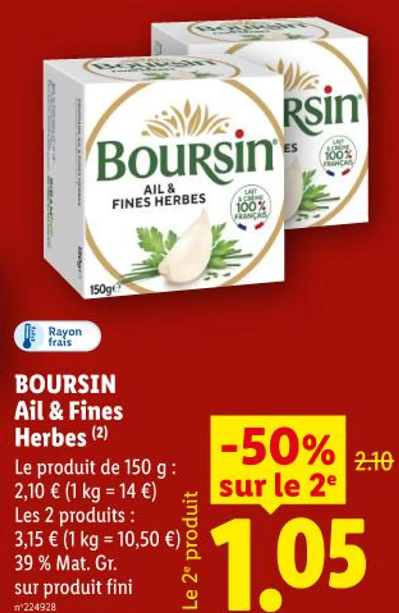 BOURSIN Ail & Fines Herbes (2)