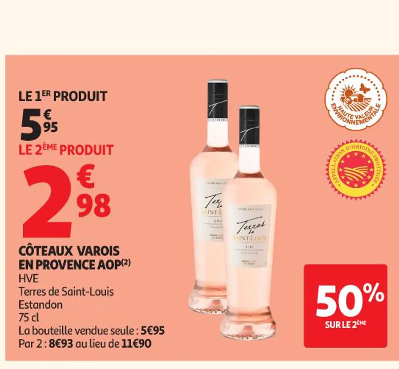 Terres de Saint-Louis Estandon CÔTEAUX VAROIS EN PROVENCE AOP 75 cl