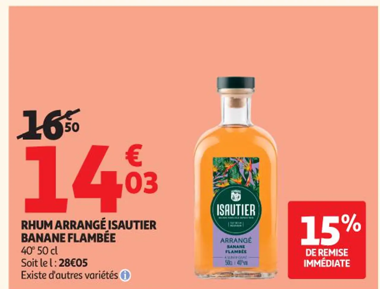 RHUM ARRANGÉ ISAUTIER BANANE FLAMBÉE