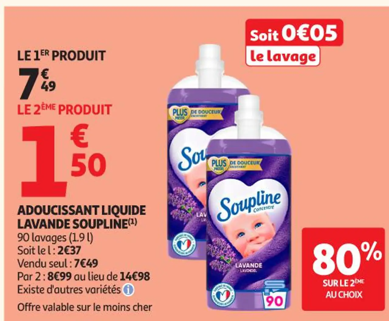 ADOUCISSANT LIQUIDE LAVANDE SOUPLINE