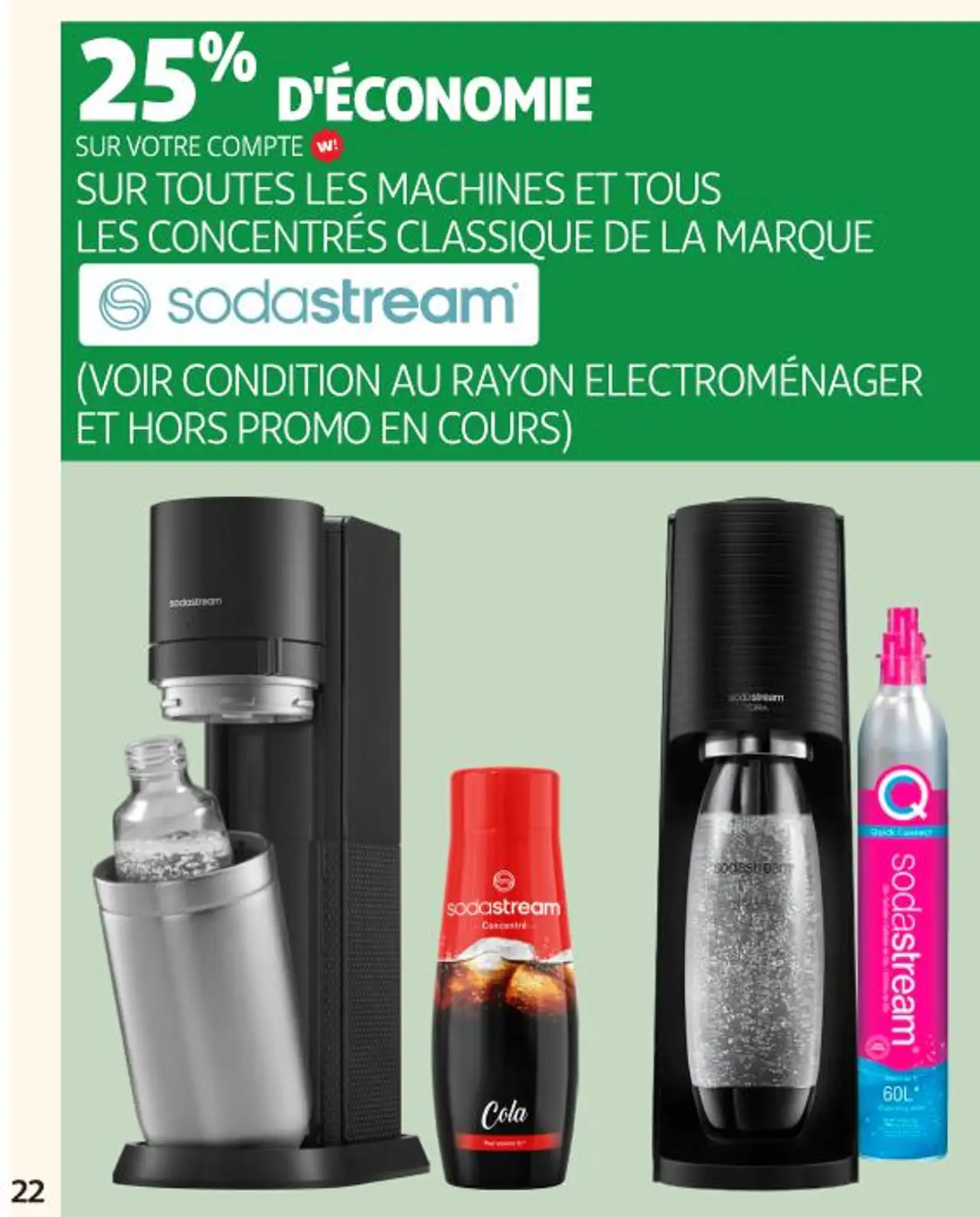 Toutes les machines et tous les concentrés classique de la marque Sodastream