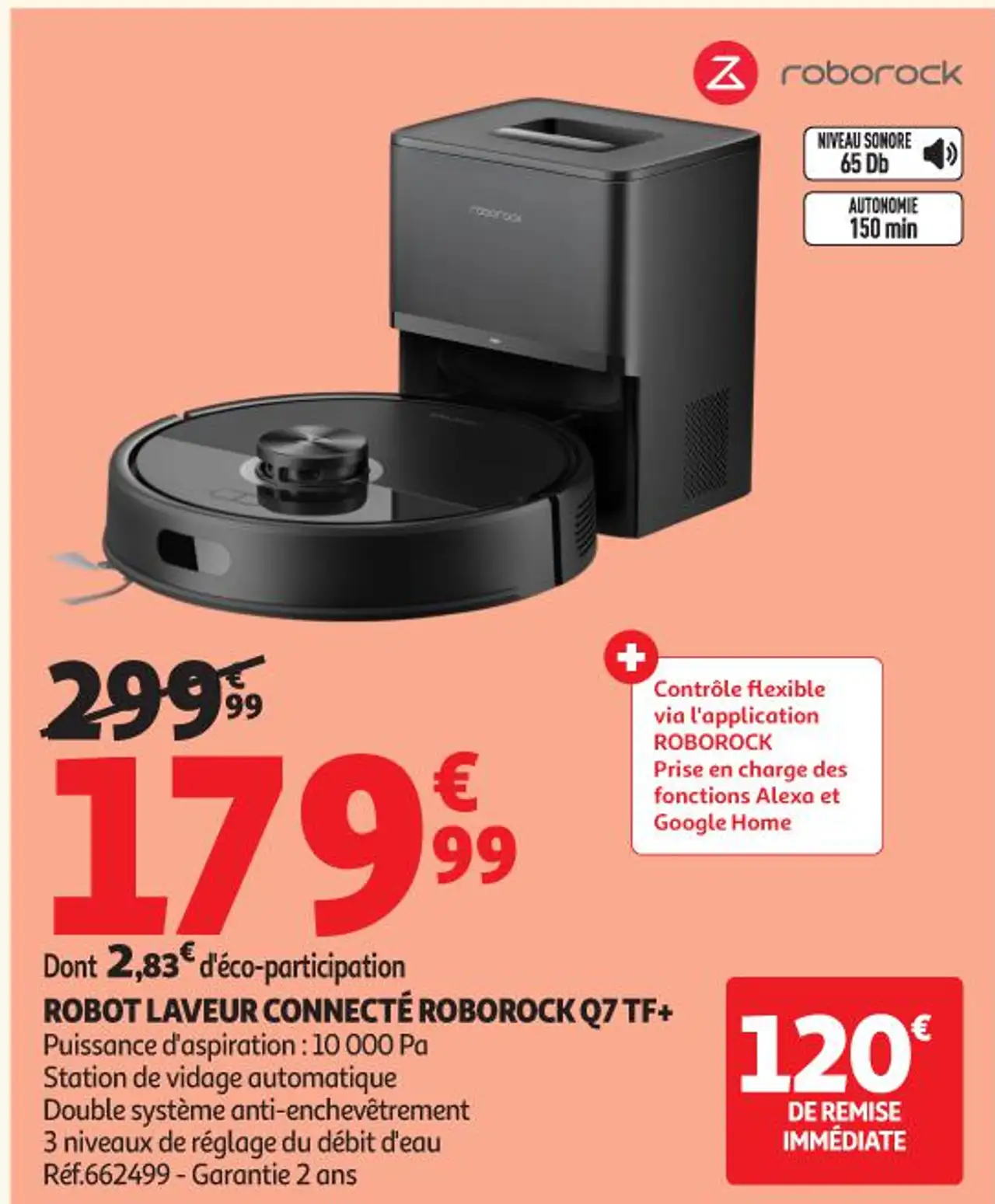 ROBOT LAVEUR CONNECTÉ ROBOROCK Q7 TF+