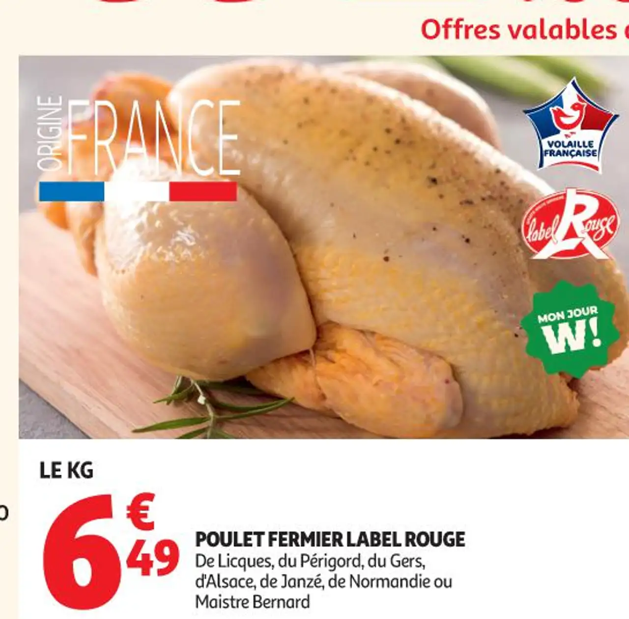 POULET FERMIER LABEL ROUGE