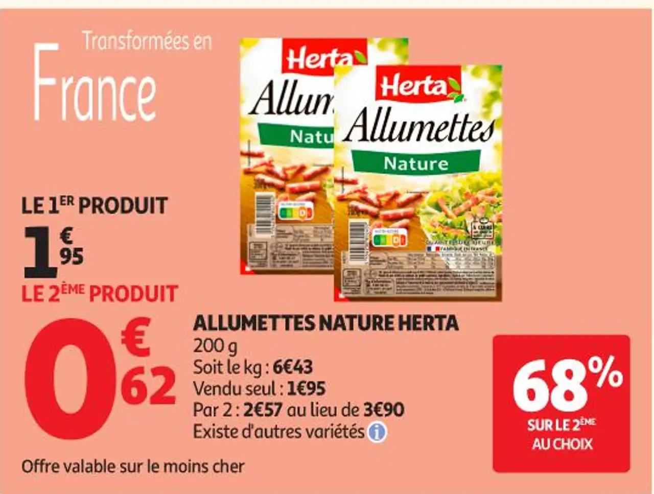 ALLUMETTES NATURE HERTA