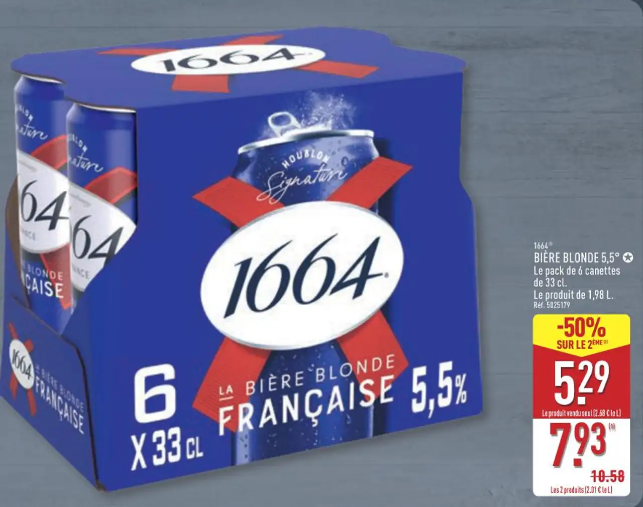 1664 BIÈRE BLONDE 5,5°
