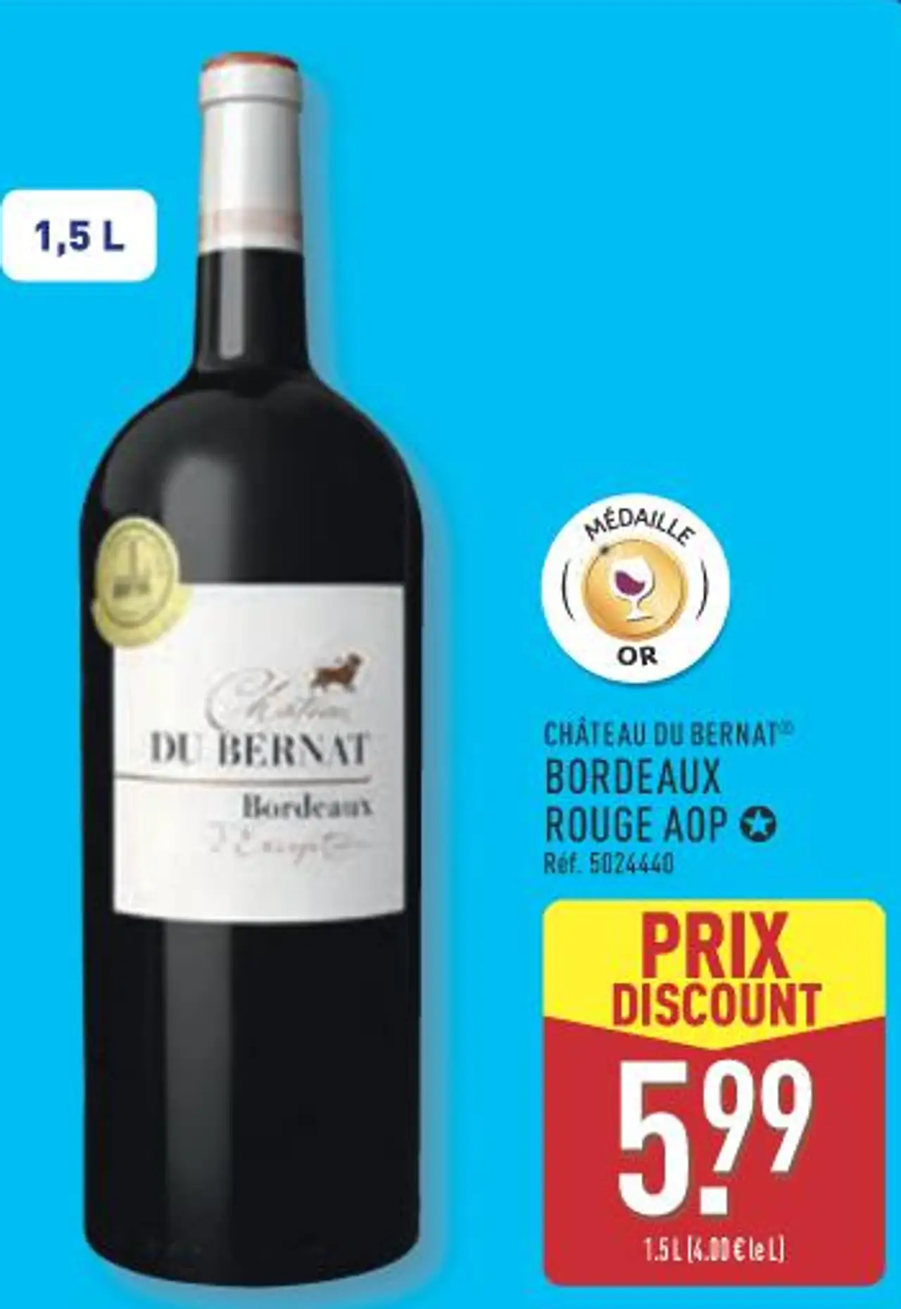 CHÂTEAU DU BERNAT BORDEAUX ROUGE AOP