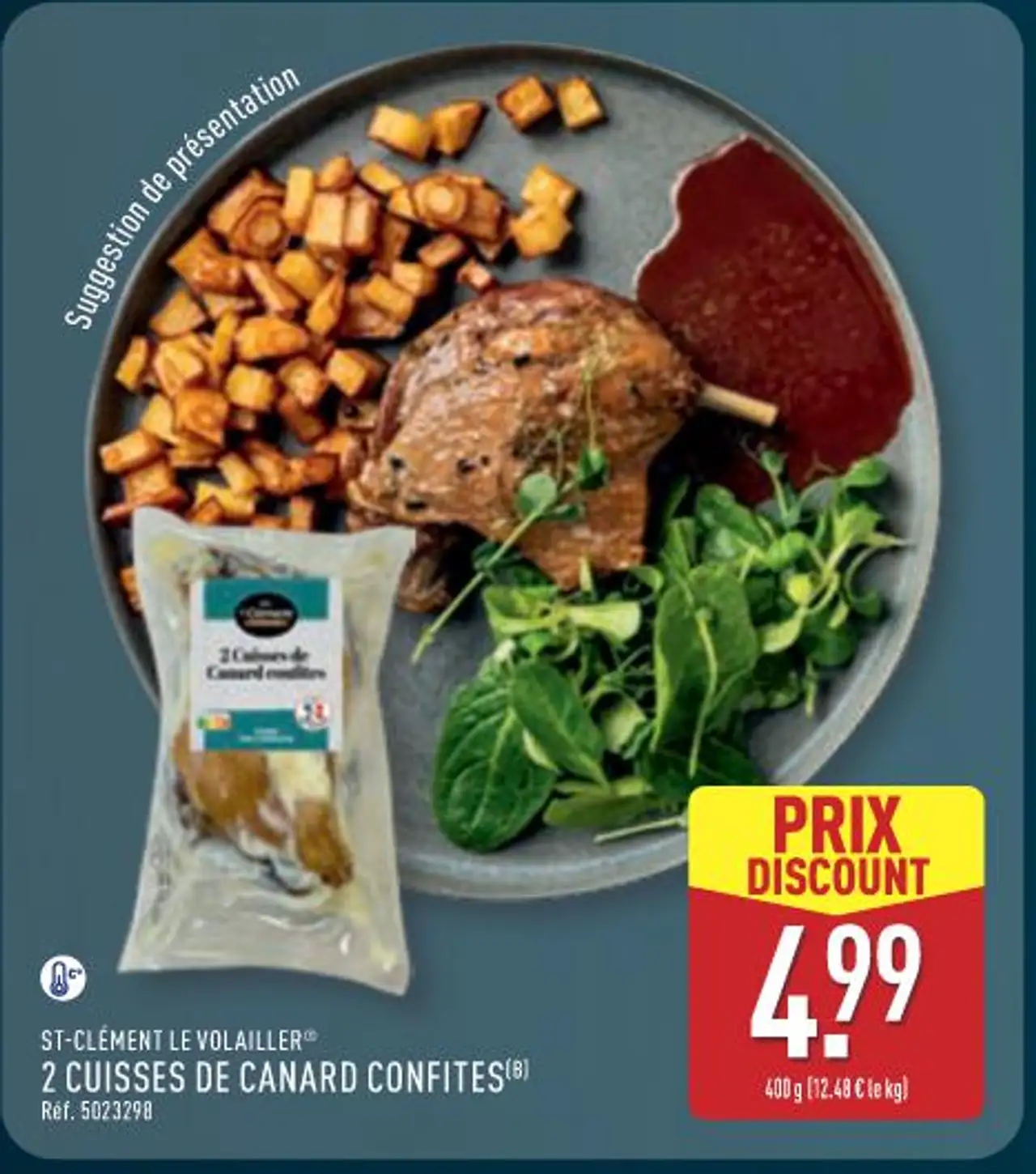 ST-CLÉMENT LE VOLAILLER 2 CUISSES DE CANARD CONFITES