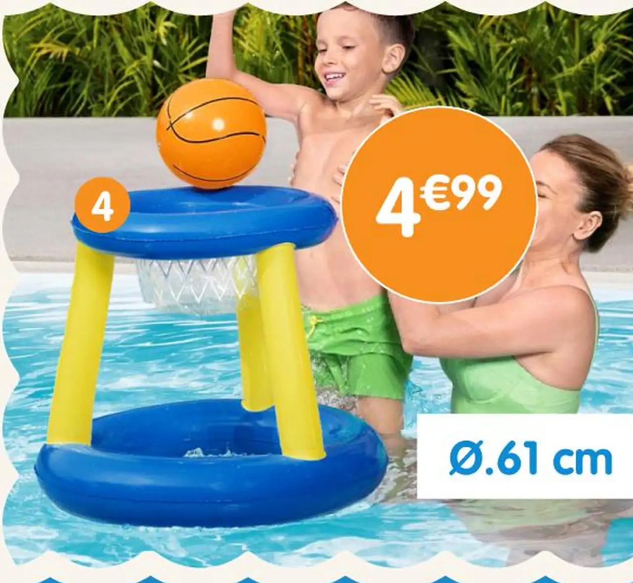 Panier de basket-ball flottant
