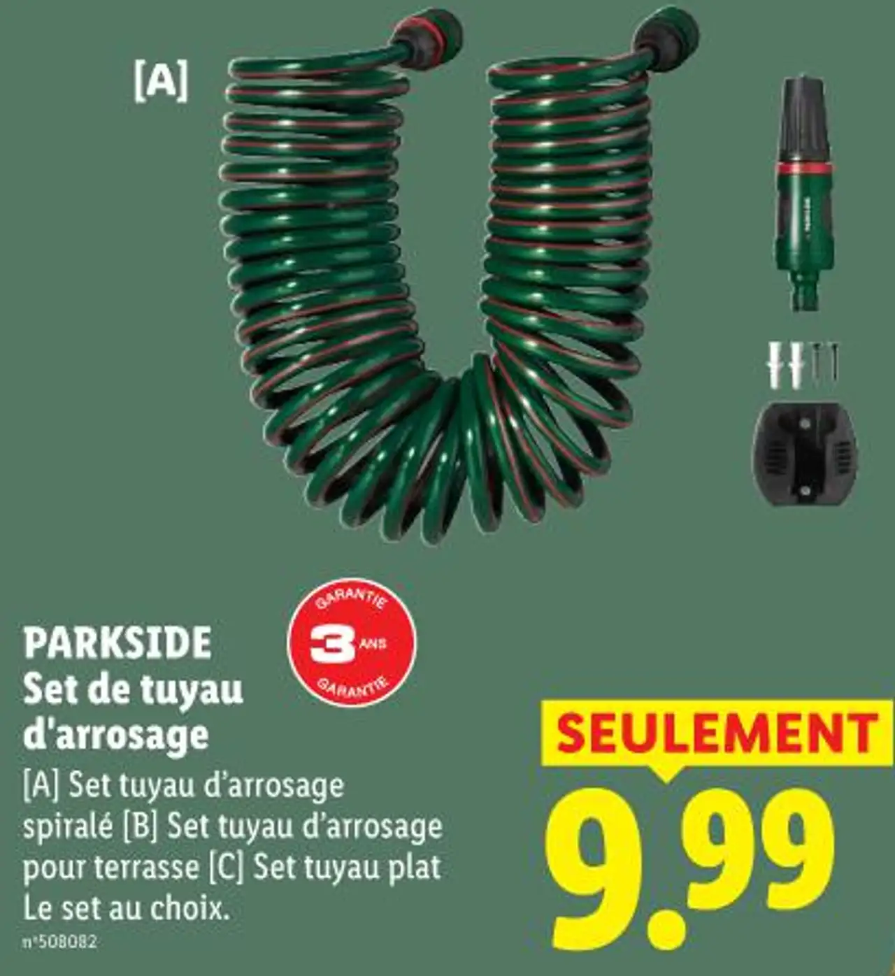 PARKSIDE Set de tuyau d'arrosage