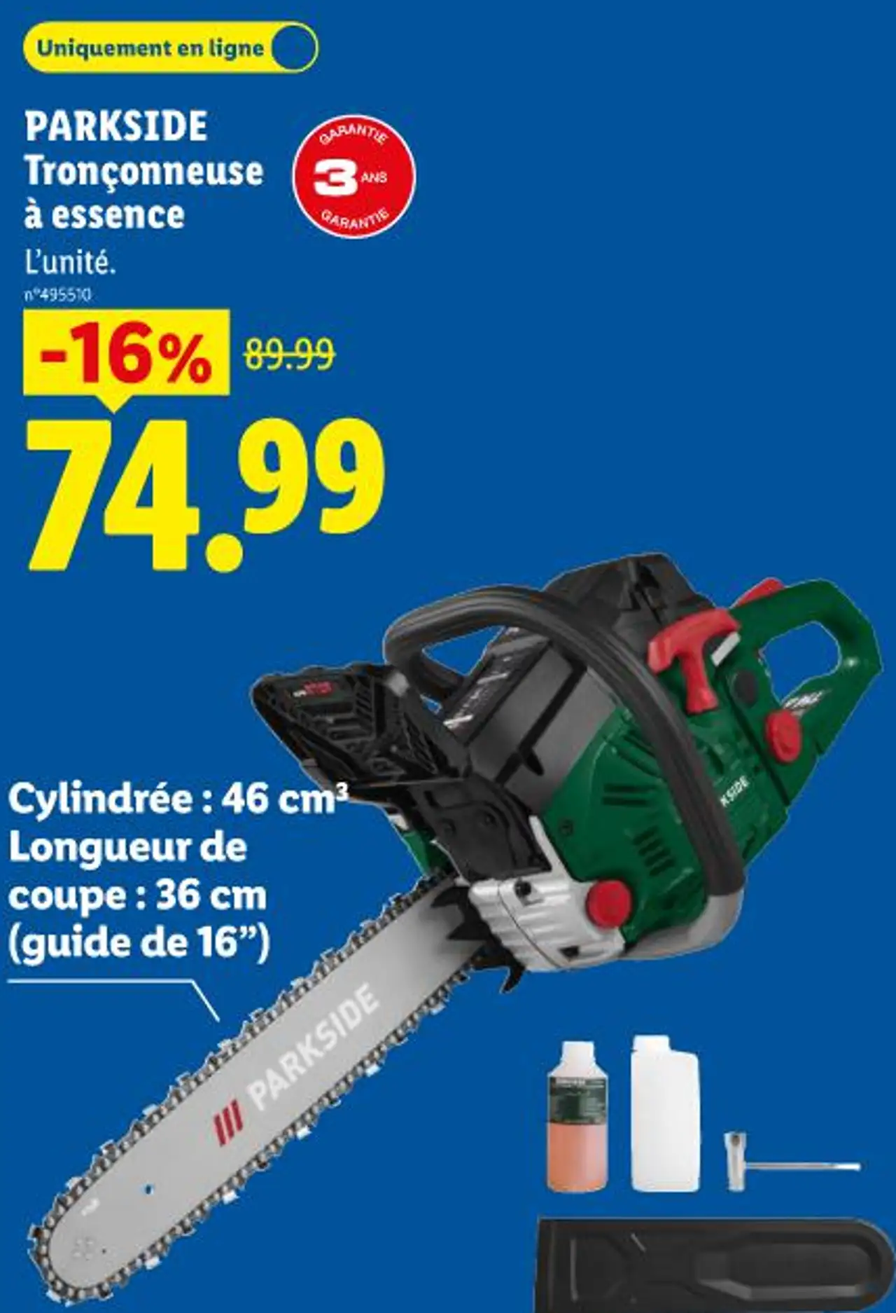 PARKSIDE Tronçonneuse à essence