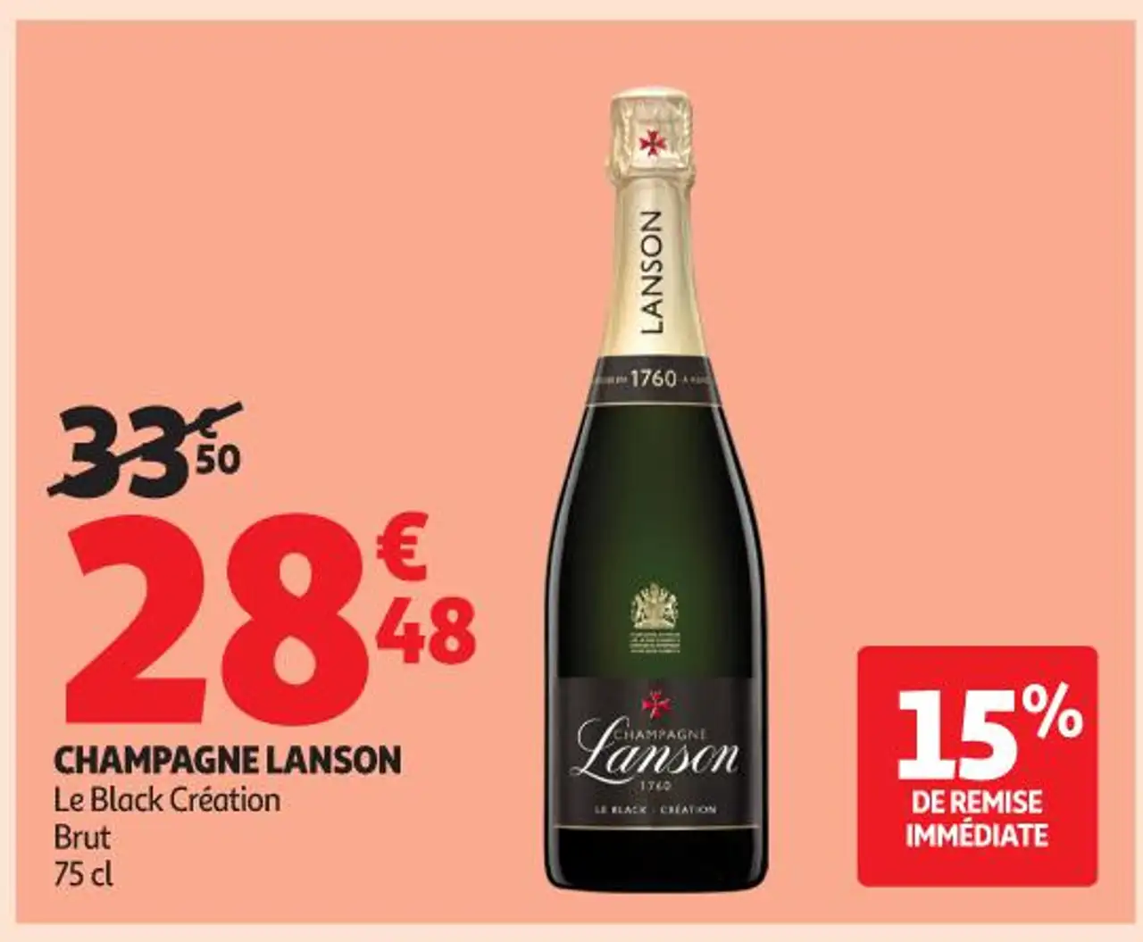 CHAMPAGNE LANSON Le Black Création Brut 75 cl
