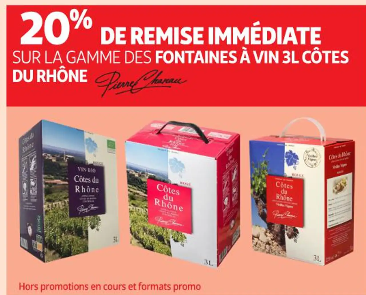 FONTAINES À VIN 3L CÔTES DU RHÔNE Pierre Chanau