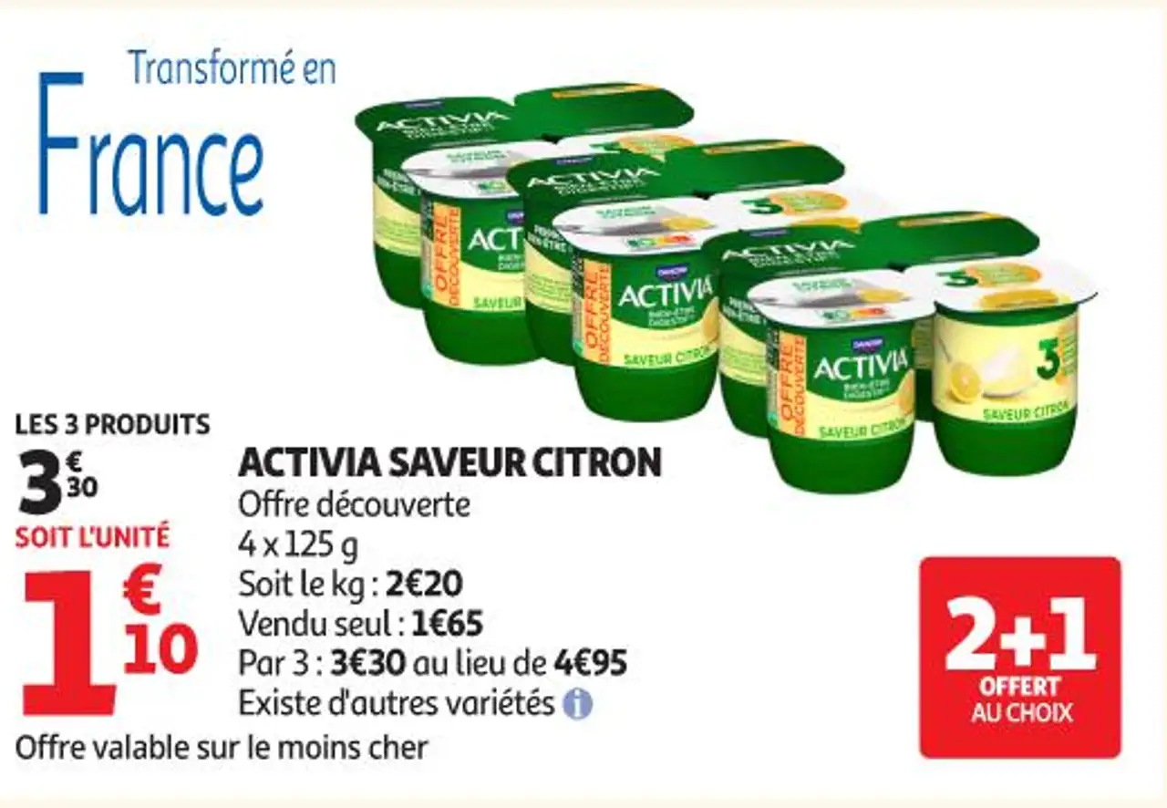 ACTIVIA SAVEUR CITRON