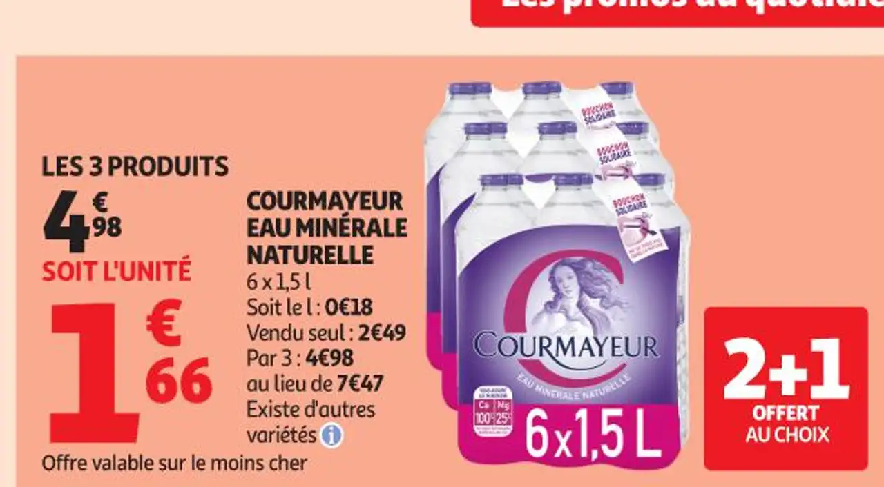 EAU MINÉRALE NATURELLE COURMAYEUR