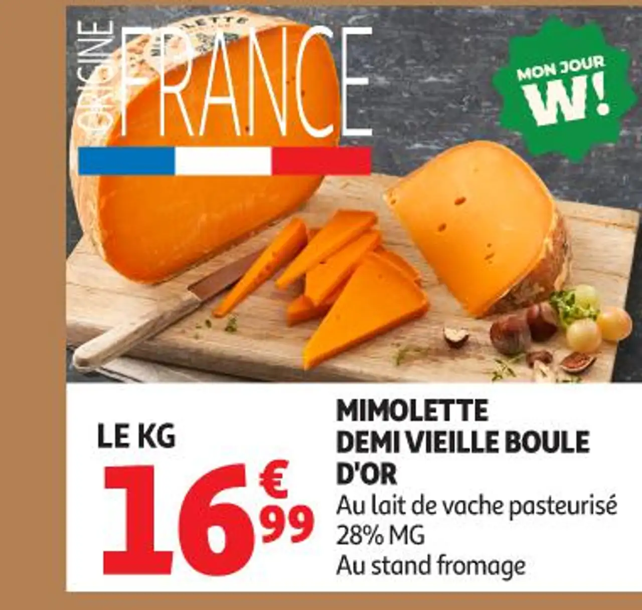 Mimolette demi vieille boule d'or