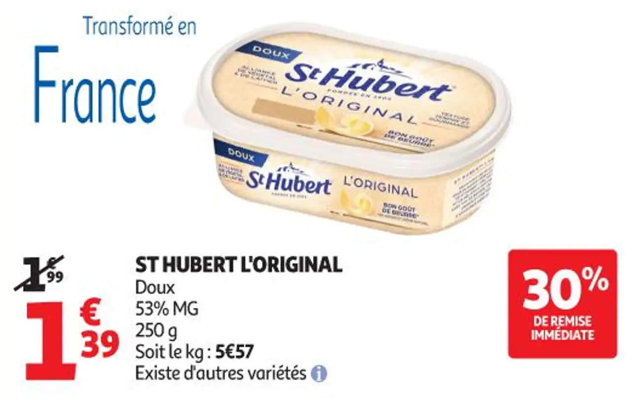 ST HUBERT L'ORIGINAL Doux 53% MG 250 g