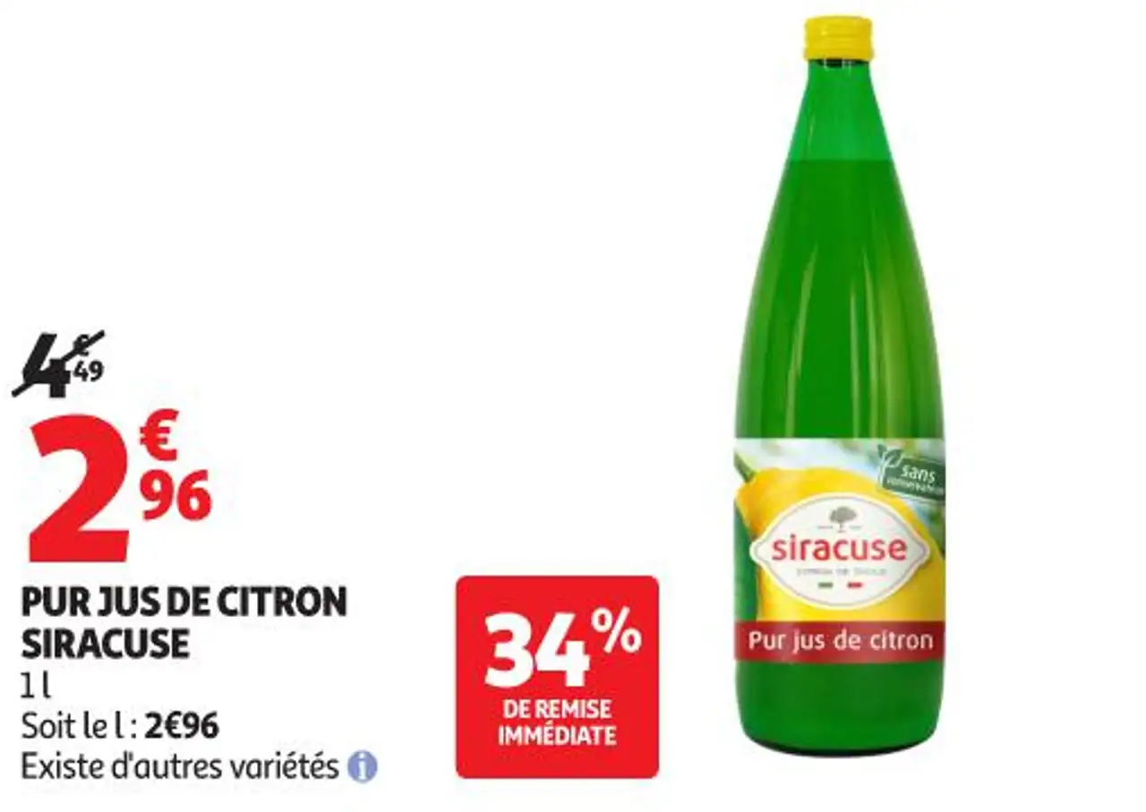 PUR JUS DE CITRON SIRACUSE