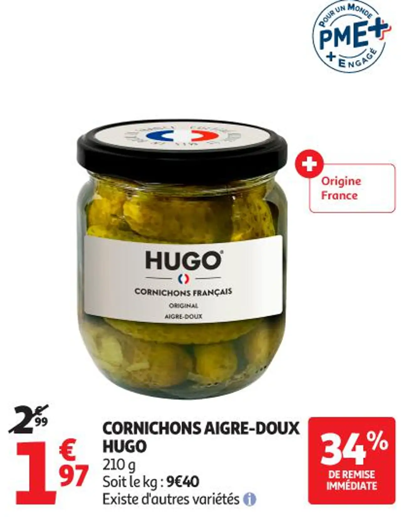 CORNICHONS AIGRE-DOUX HUGO