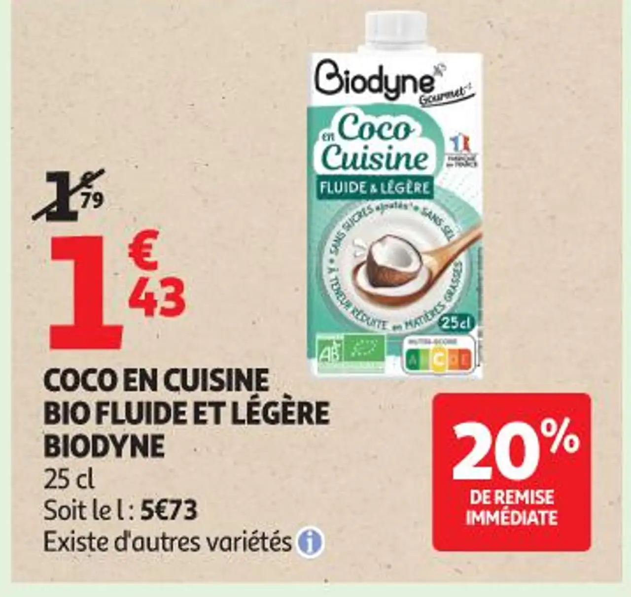 COCO EN CUISINE BIO FLUIDE ET LÉGÈRE BIODYNE