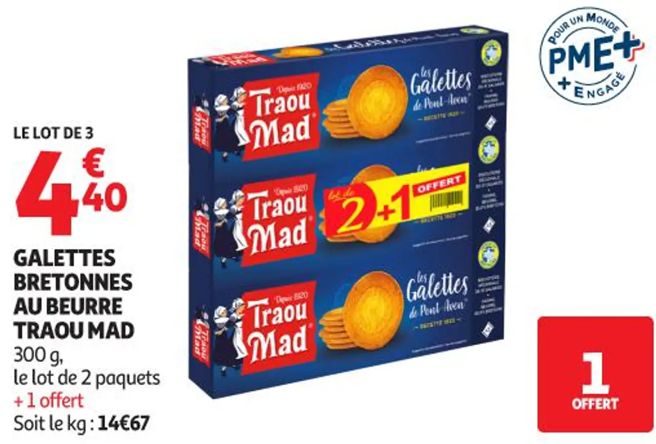 GALETTES BRETONNES AU BEURRE TRAOU MAD