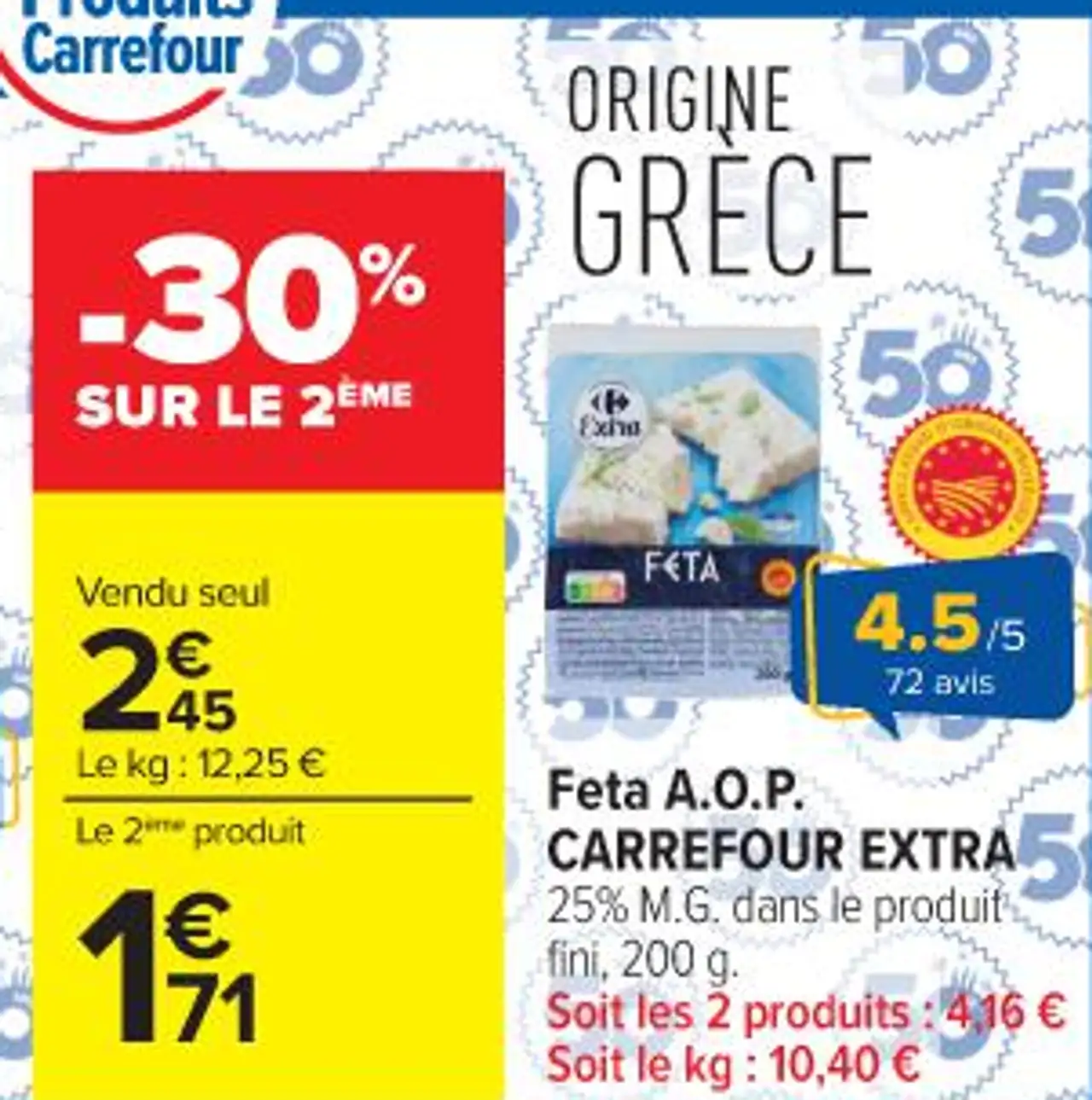 Feta A.O.P. CARREFOUR EXTRA