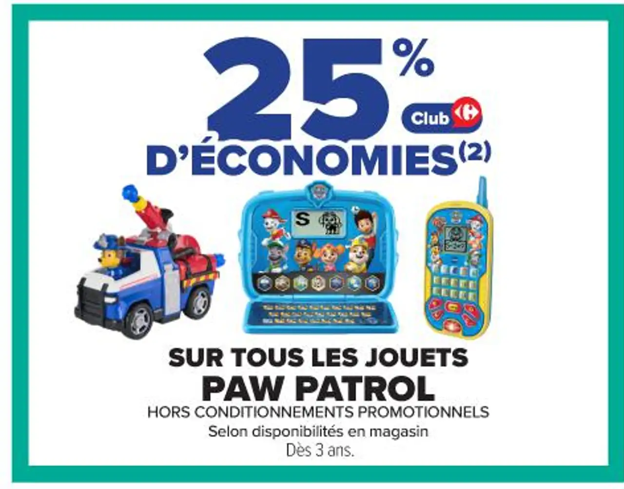 SUR TOUS LES JOUETS