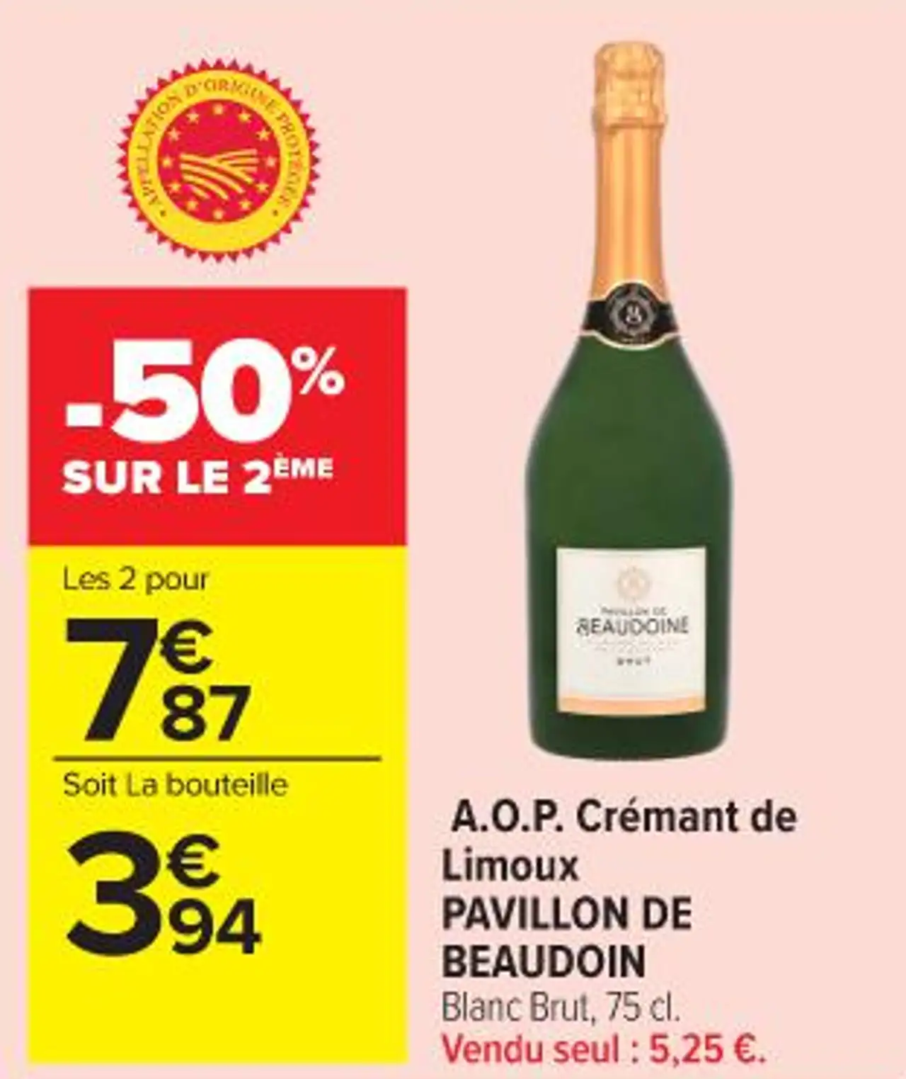 A.O.P. Crémant de Limoux PAVILLON DE BEAUDOIN