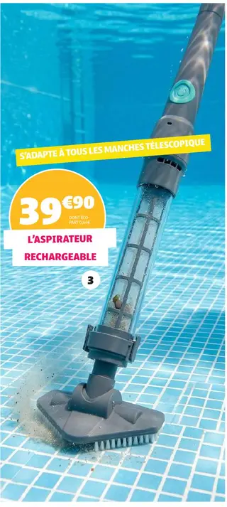 product - ASPIRATEUR DE PISCINE RECHARGEABLE - GiFi