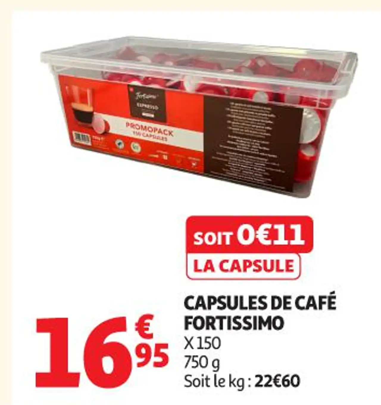 CAPSULES DE CAFÉ FORTISSIMO