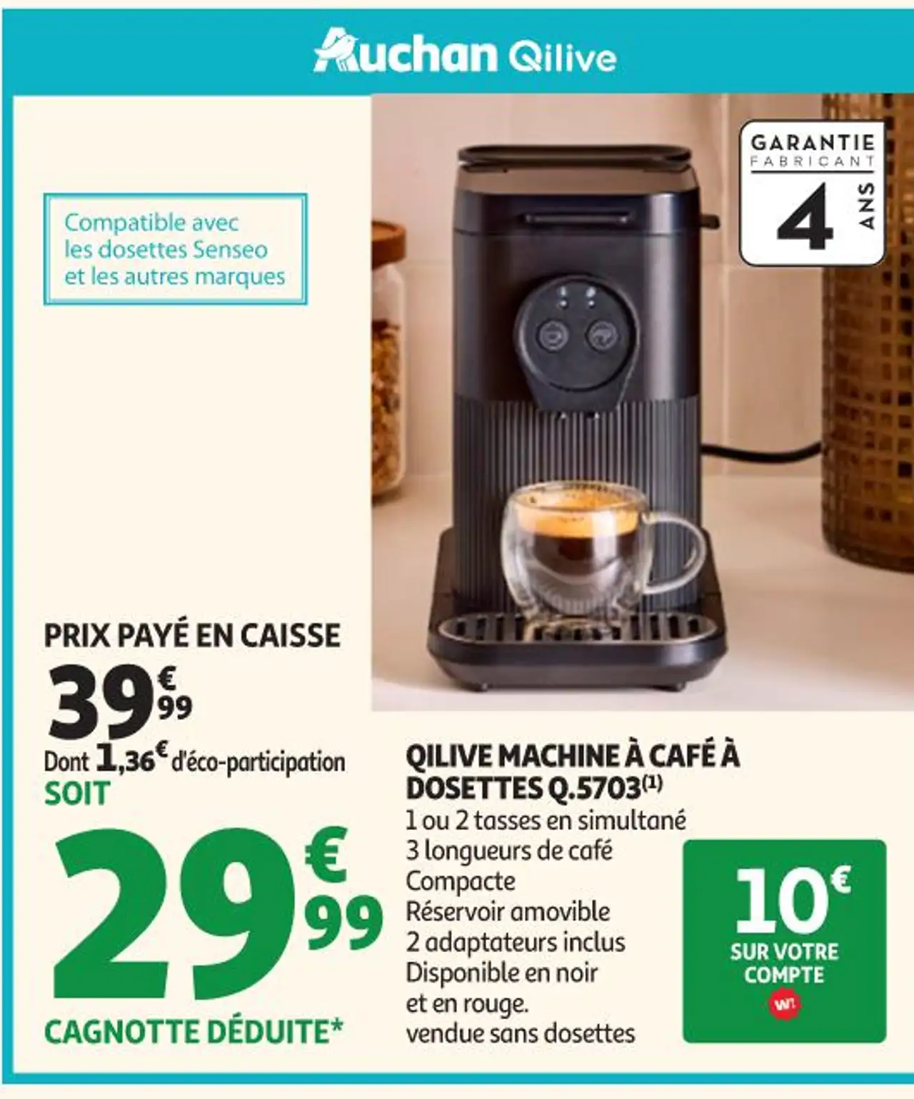 MACHINE À CAFÉ À DOSETTES Q.5703(1)