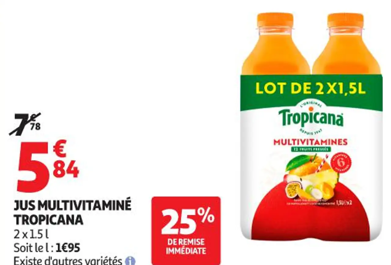 Jus multivitaminé Tropicana