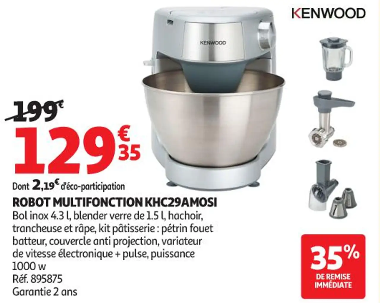 ROBOT MULTIFONCTION KHC29AMOSI KENWOOD