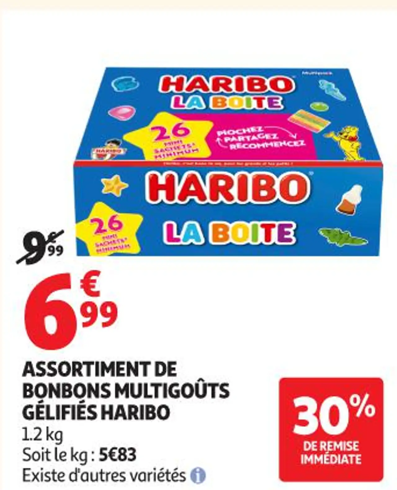 ASSORTIMENT DE BONBONS MULTIGOÛTS GÉLIFIÉS HARIBO