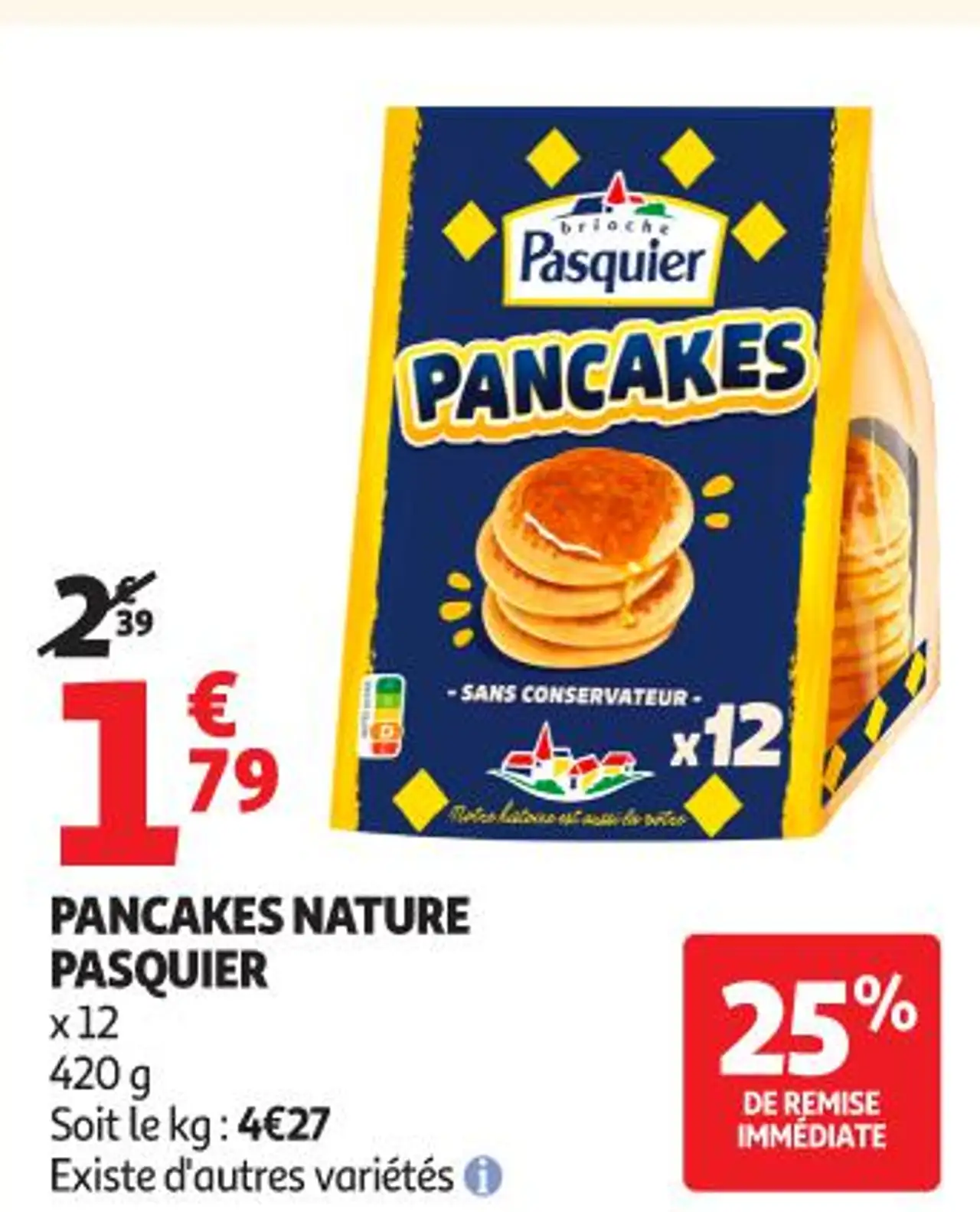 PANCAKES NATURE PASQUIER