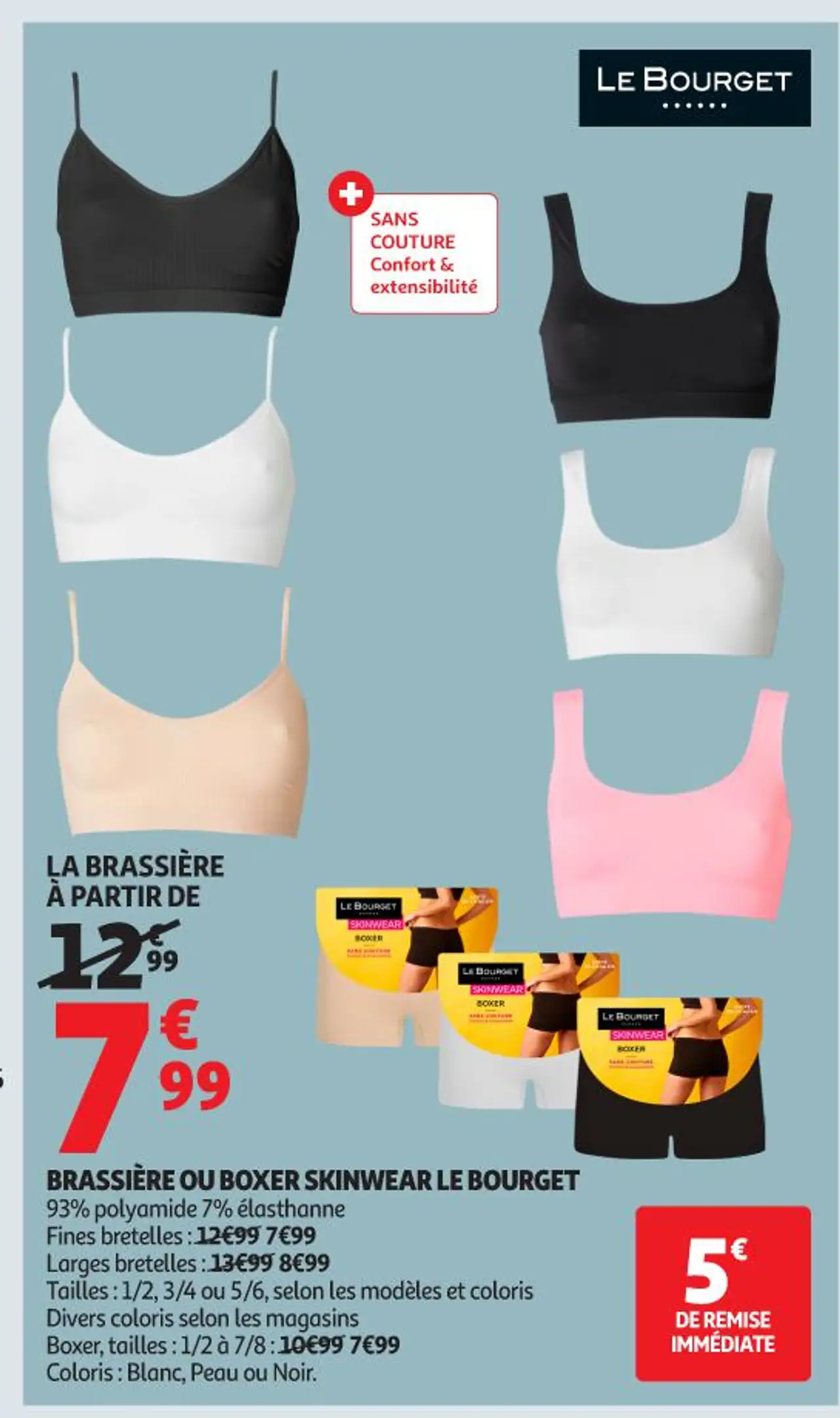 BRASSIÈRE OU BOXER SKINWEAR LE BOURGET