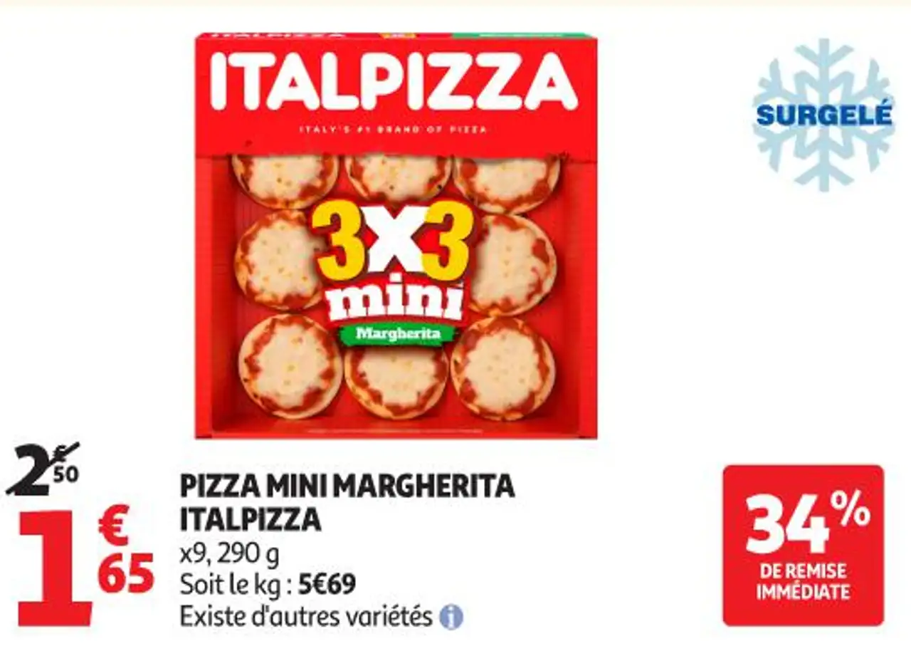 PIZZA MINI MARGHERITA ITALPIZZA