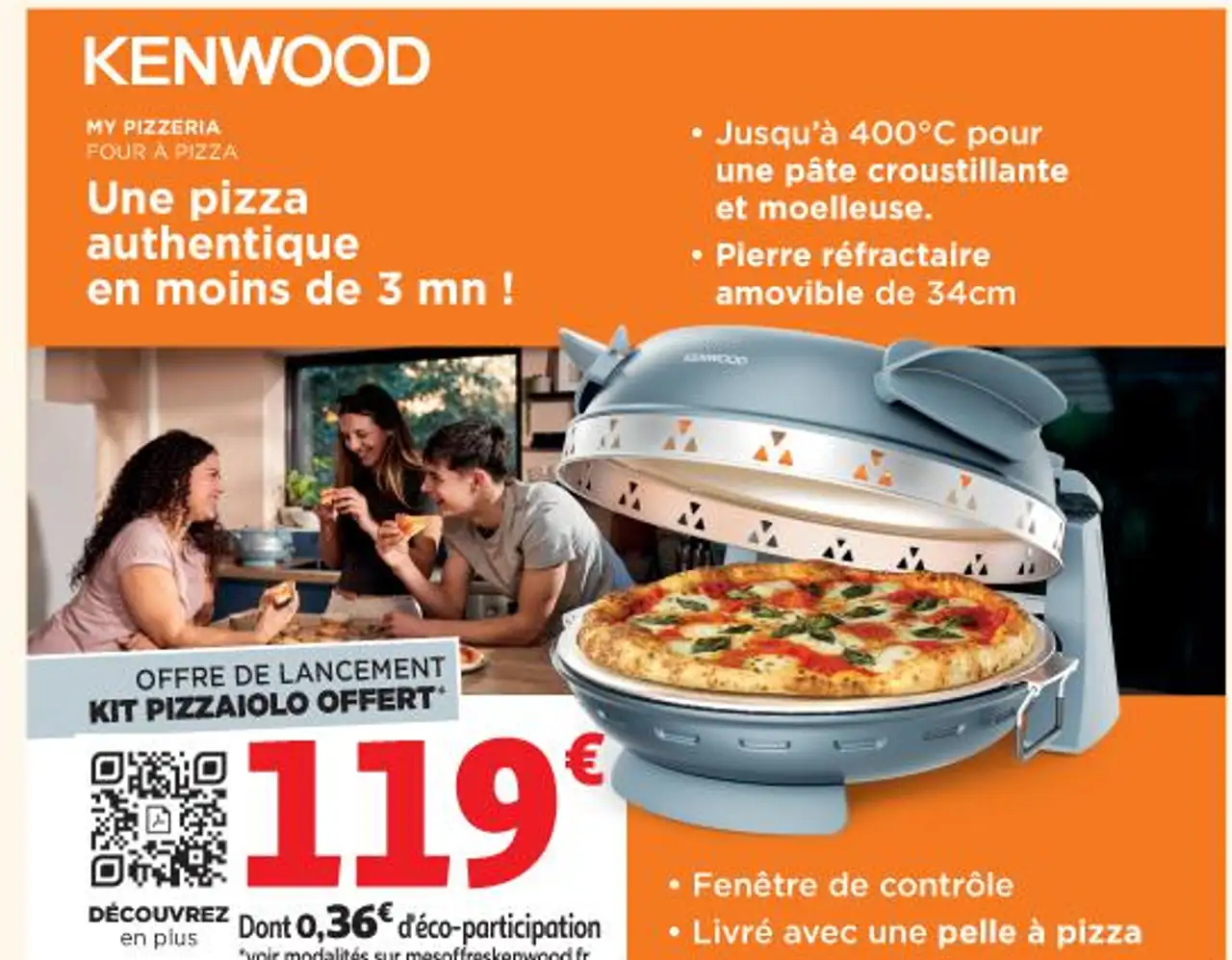 KENWOOD MY PIZZERIA FOUR À PIZZA