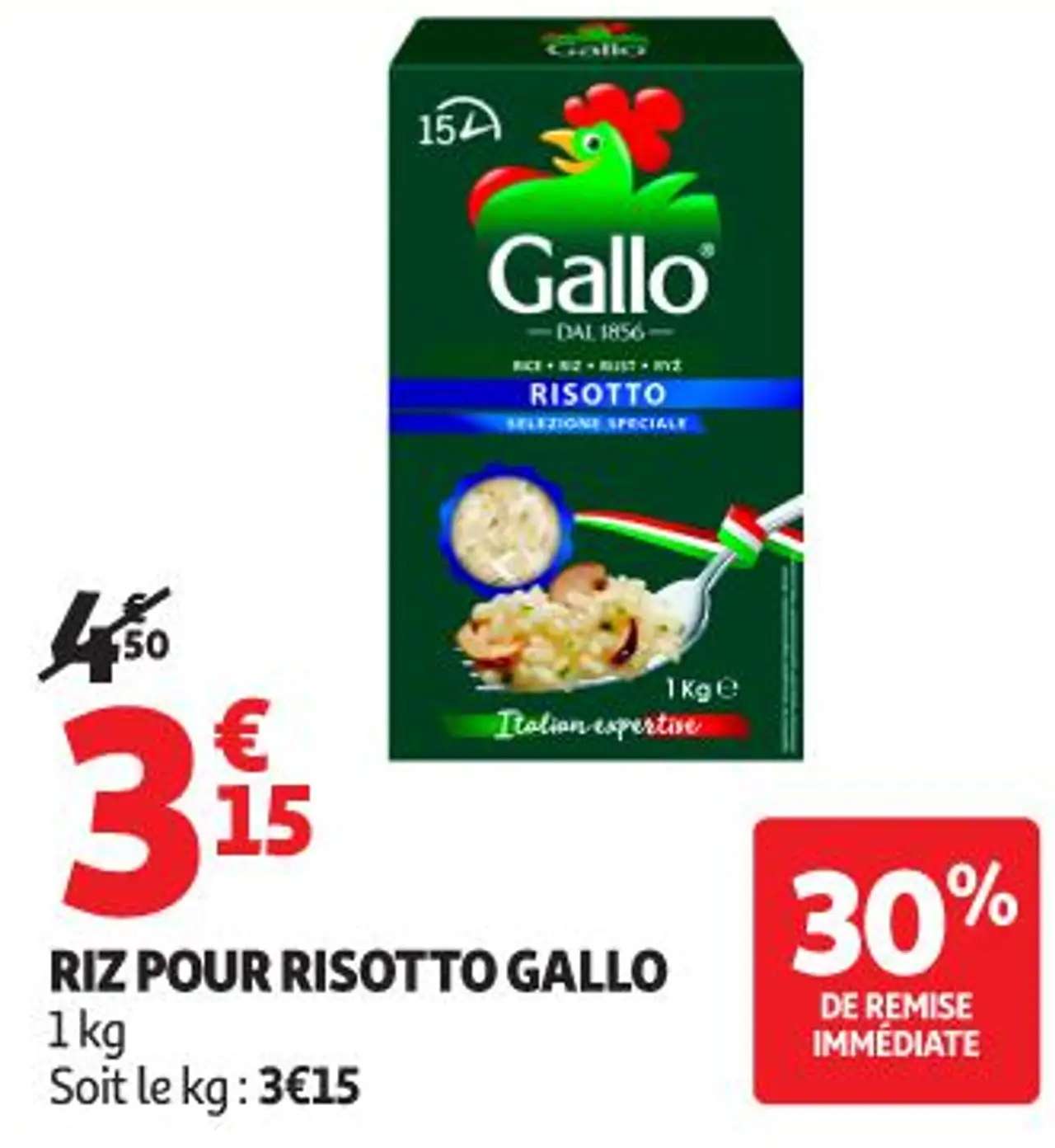 RIZ POUR RISOTTO GALLO 1 kg
