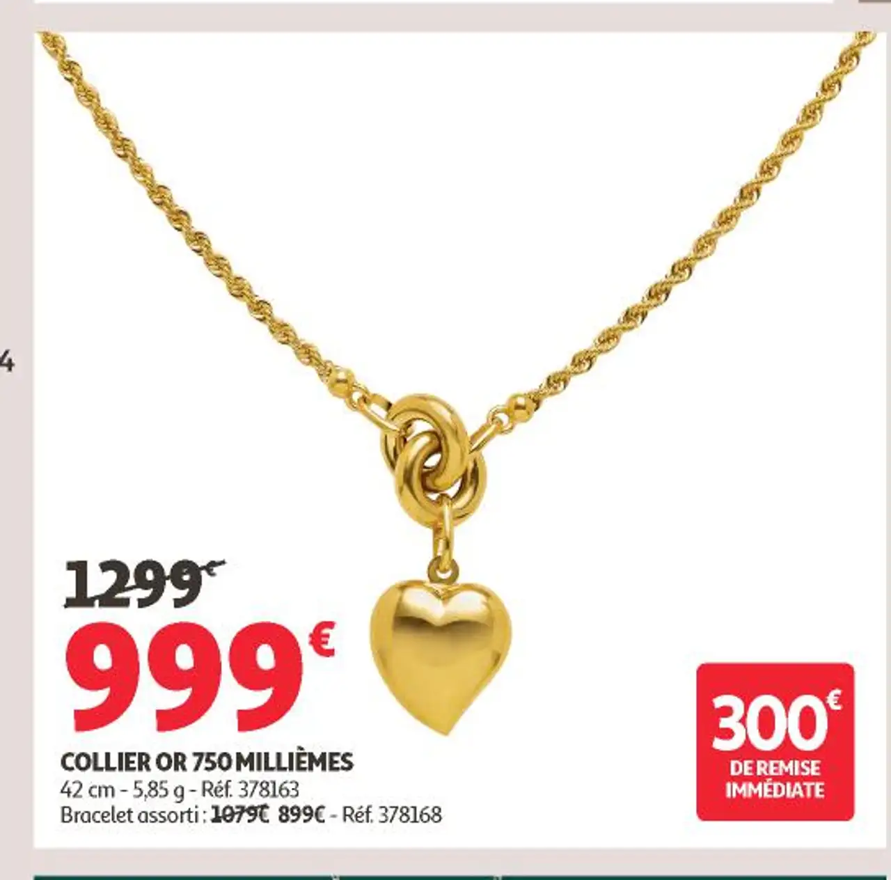 COLLIER OR 750 MILLIÈMES