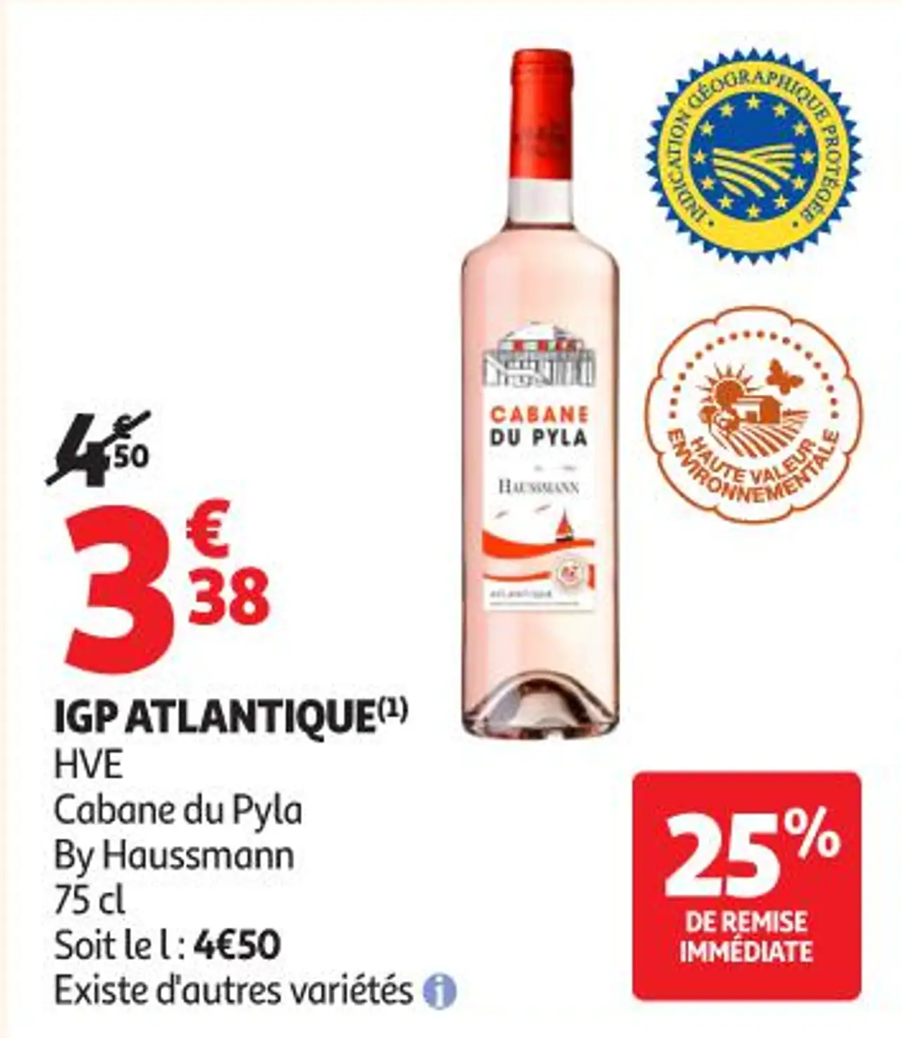 IGP ATLANTIQUE(1) HVE Cabane du Pyla By Haussmann 75 cl