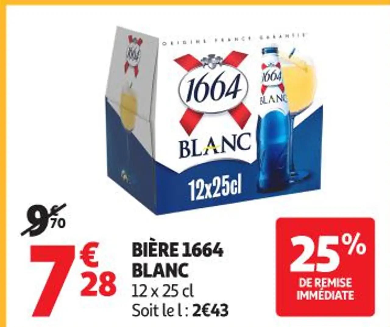 Bière 1664 blanc