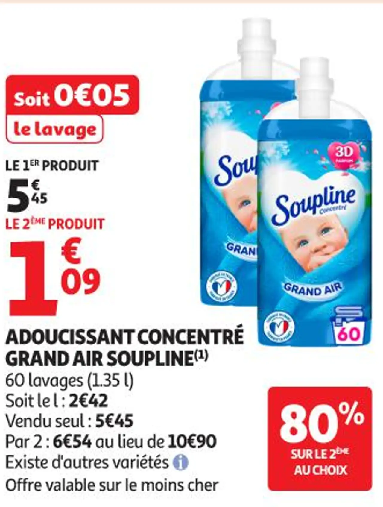 ADOUCISSANT CONCENTRÉ GRAND AIR SOUPLINE(1)
