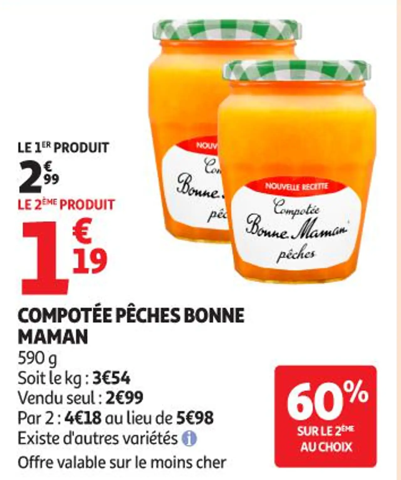 COMPOTÉE PÊCHES BONNE MAMAN