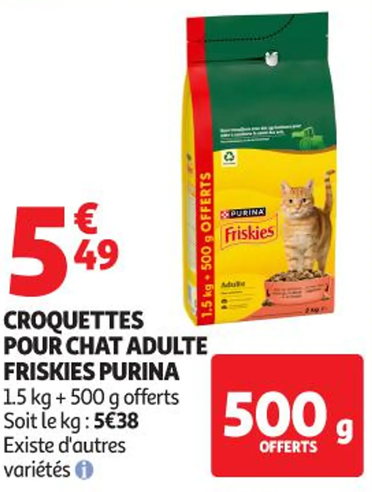 CROQUETTES POUR CHAT ADULTE FRISKIES PURINA