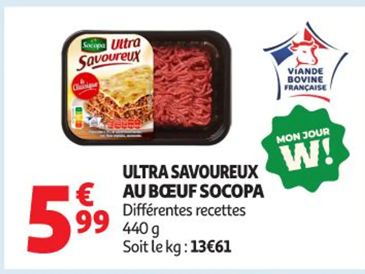 Ultra savoureux au bœuf Socopa