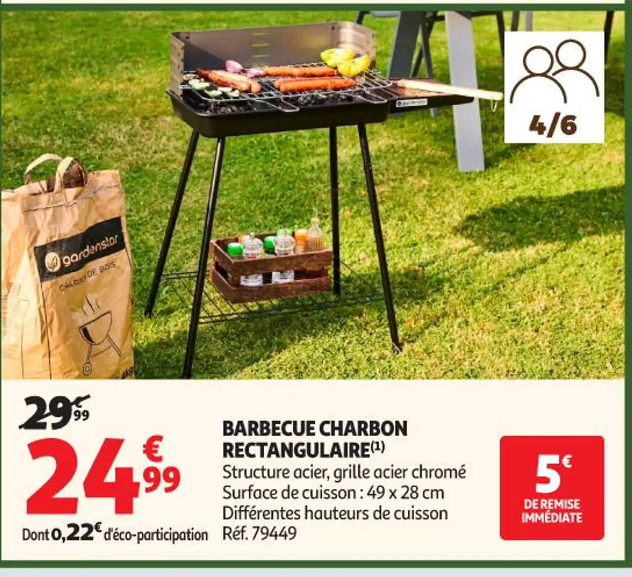 BARBECUE CHARBON RECTANGULAIRE