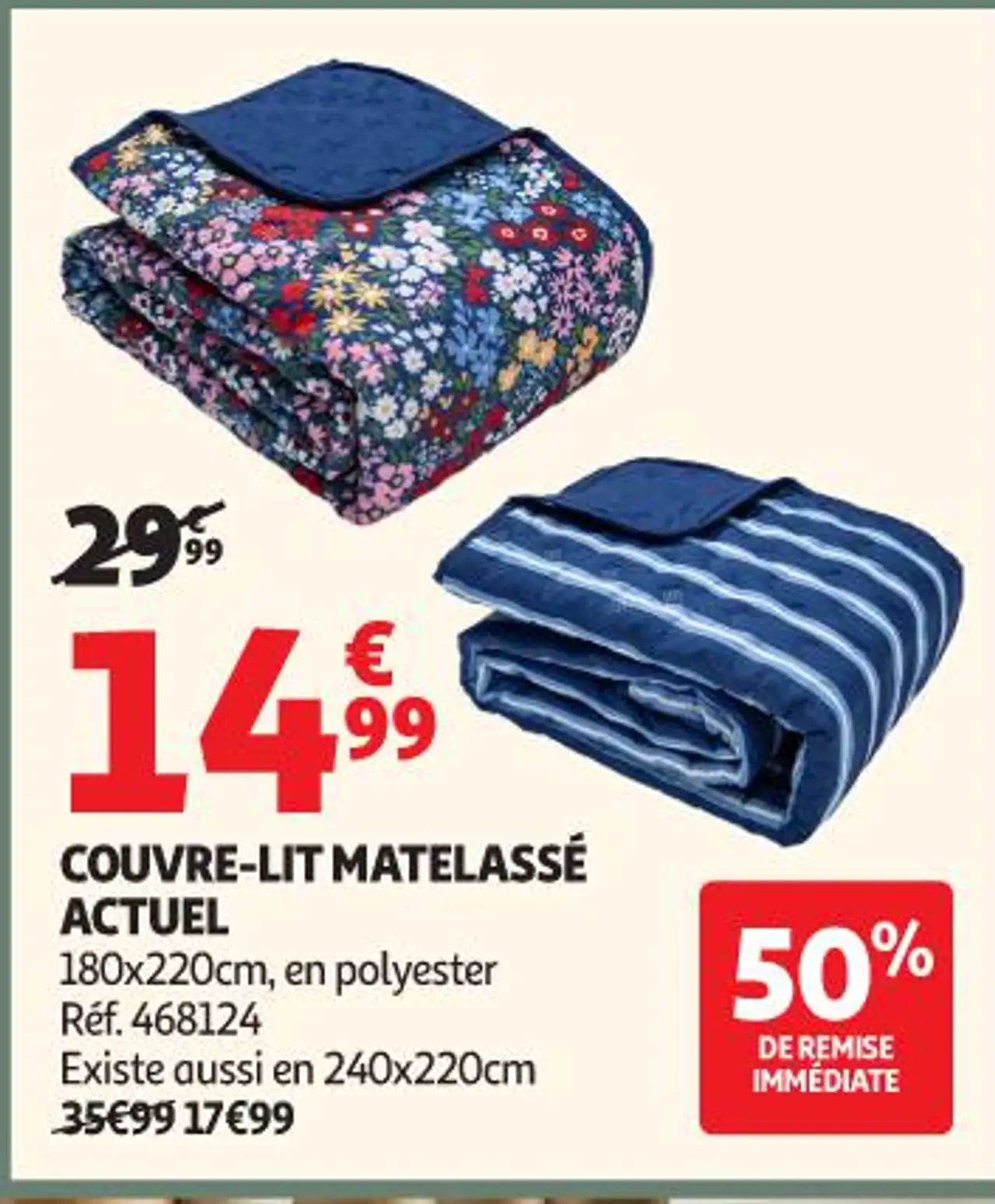 COUVRE-LIT MATELASSÉ ACTUEL