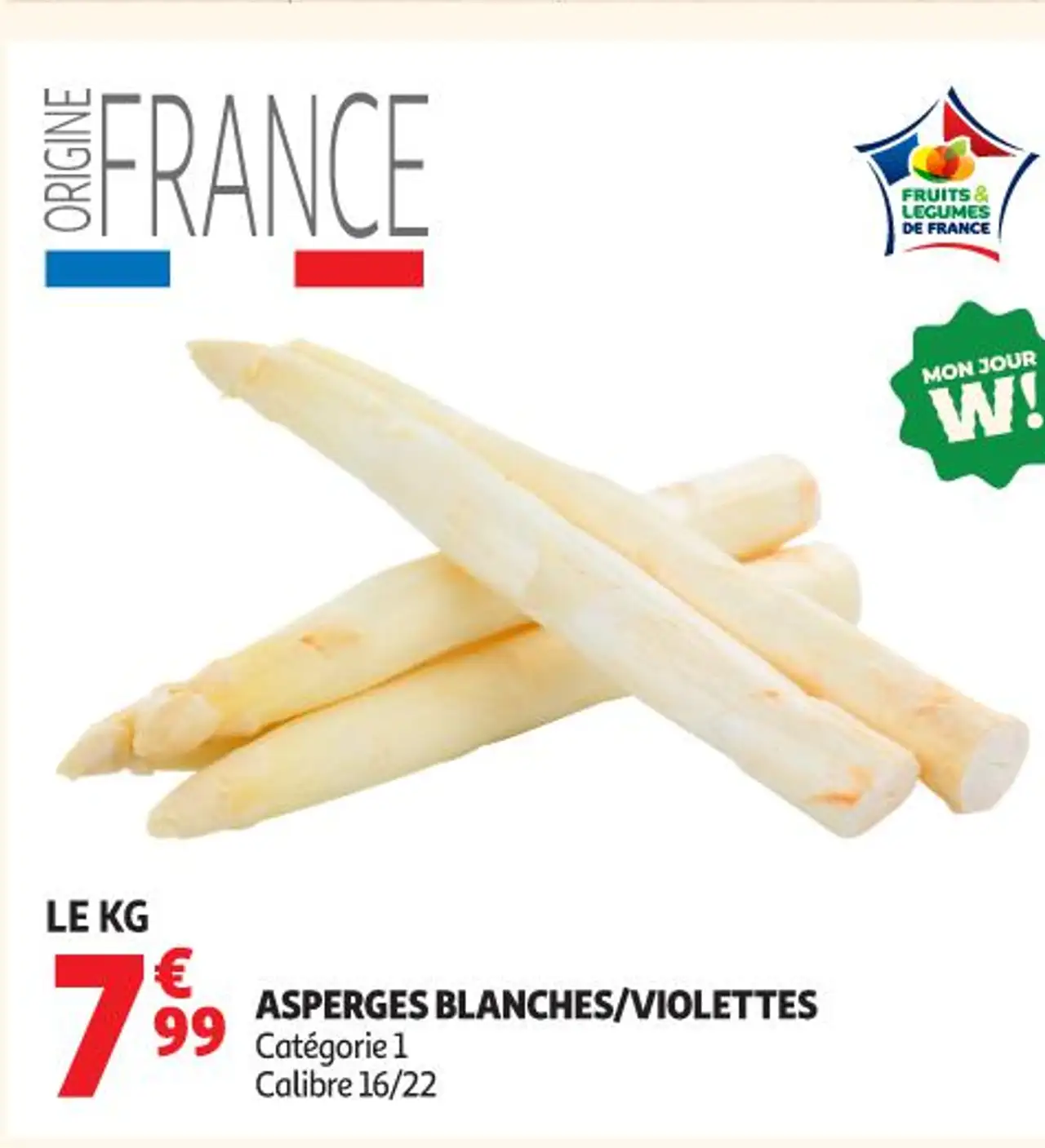 ASPERGES BLANCHES/VIOLETTES