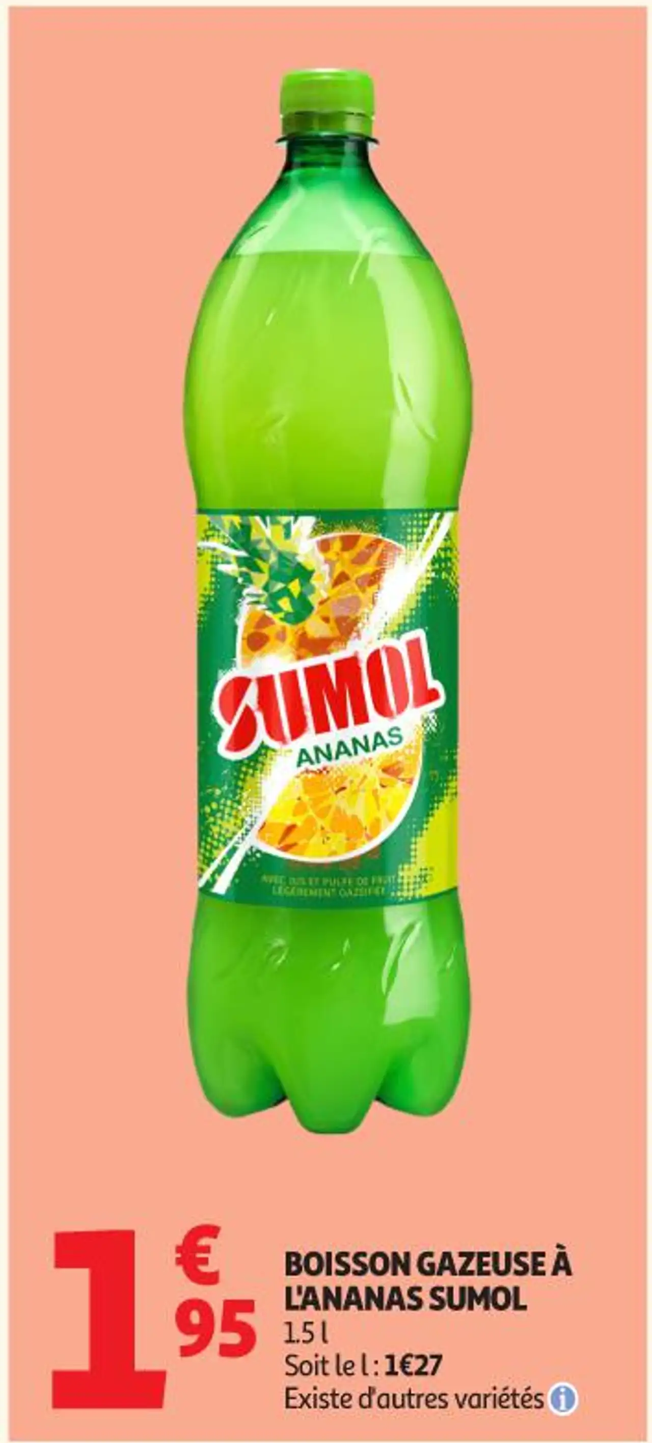 BOISSON GAZEUSE À L'ANANAS SUMOL