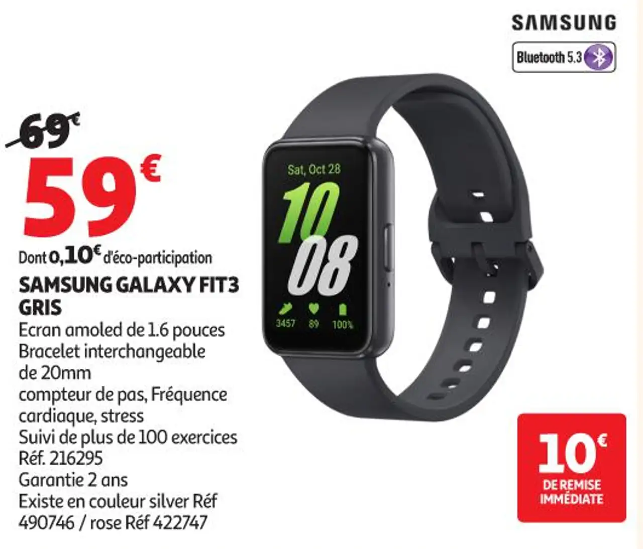 SAMSUNG GALAXY FIT3 GRIS